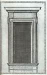 Questa è la forma delle prime finestre del primo piano a terreno del palazzo di S. Gio. è fatta in forma grande per mostrare meglio tutte le loro parti.