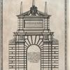 Questo è il disegno d'un portone della vigna di N. Sre. con la sua pianta, il quale riesce sopra la piazza auanti le porta principale di Sta. Maria Maggiore, e è tutto fatto di pietra di treuertino.