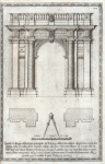La porta principale del Palazzo della Cancelleria Apostolica fatta ultimamente.