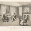 Interior of the Beekman House, 1860, the blue room.