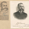 James G. Beemer [a sheet with two portraits].