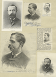 [Clockwise from upper left:] Edward Bellamy 1850-1898. Edward Bellamy [signature]. Edward Bellamy.... Edward Bellamy. Edward Bellamy. Edward Bellamy author of "Looking Backward." 