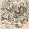 August Belmont went out west 'snipe-shooting,' so the daily papers say [Harper Weekly, May 18, 1872].