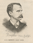 G. H. Benedict, chief clerk [from the Graphic, March 3, 1888].