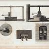 Plans and diagrams of various machinery for Olive oil mills.