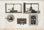 Plans and diagrams of various machinery for Olive oil mills.