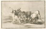 Los moros establecidos en España, prescindiendo de las supersticiones de su Alcorán, adoptaron esta caza y arte, y lancean un toro en el campo.