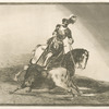 Carlos V. lanceando un toro en la plaza de Valladolid.