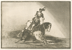 Carlos V. lanceando un toro en la plaza de Valladolid.