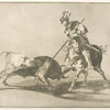 El Cid Campeador lanceando otro toro.