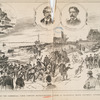 Landing of the commercial cable company Mackay-Bennett Cables at Manhattan Beach, Saturday, October 18 ; Shore Station ; John W. Mackay ; James Gordon Bennett.