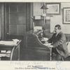 Jay B. Benton, city editor Boston Evening Transcript, at his desk