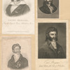 Count Bartolomo Bergami [a sheet with four portraits].