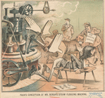 Puck's conception of Mr. Bergh's steam flogging machine.