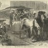 The crowded car [Henry Bergh stopping an overcrowded horsecar, from Harper's weekly, September 21, 1872].
