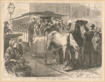 The crowded car [Henry Bergh stopping an overcrowded horsecar, from Harper's weekly, September 21, 1872].