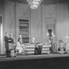 Arthur Byron (as Nordson, seated at desk ), others: L to R: Norbert Humphreys (Nordon's Valet), J.P. Wilson (Mr. Osso), George Fogle (Mr. Ciring), Eileen Byron (as Miss Posner, steno, seated), Riginald Mason (Count Von Dubois-Schottenburg), John Williams (Anton Schuh) and Audray Dale (Lydia).