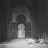 Scene from "Marco Millions", Guild Theatre, 1928. Set and costumes designed by Lee Simonson.