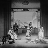 Background L to R: Baliol Holloway (Kublai, the Great Kaan), Dudley Digges (Chu-Yin), Alfred Lunt (Marco Polo) and Margalo Gillmore (Kukachin). Henry Travers as Nicolo and Ernest Cossart as Maffeo  (foreground).