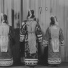 Ernest Cossart (Maffeo), Alfred Lunt (Marco Polo) and Henry Travers (Nicolo). (Picture taken from the backstage).