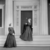 Alla Nazimova as Christine (on stairs) and Alice Brady (Lavinia) on ground