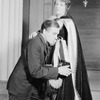 Judith Anderson (Lavinia) and Walter Abel (Orin).
