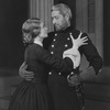 Leona Hogarth as Lavinia and Lee Baker as Brig.-Gen. Ezra Mannon.