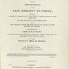 Journal of the proceedings of the late embassy to China; 