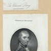 Sir Edward Berry [a sheet with two portraits]