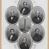 Governors, New England states, 1862 : Maine, Israel Washburn, Jr. ; New Hampshire, Nathaniel S. Berry ; Vermont, Frederick Holbrook ; Bunker Hill Monument ; John A. Andrew, Massachusetts ; William Sprague, Rhode Island ; Connecticut, Wm. A. Buckingham