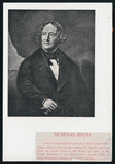Nicholas Biddle, from an exceptionally fine portrait, by Henry Inman (1801-1846), painted for the late Hon. Richard M. Blatchford, of New York, an intimate friend of Mr. Biddle, and father of Mr. Justice Blatchford of the United States Supreme Court, in whose Washington residence the portrait now hangs.