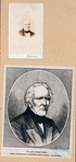 Horace Binney [a sheet with two portraits].