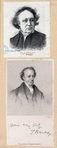 Reverend Thomas Binney [a sheet with two portraits].