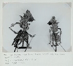 The royal brothers, black-faced Kresna (right) and rose-faced Baladewa (left)