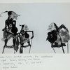 The noble hero's devoted servants, the panakawan. From right: Semar, Gareng, and Petruk