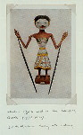Wooden figure used in the Wayang Golek puppet-plays. Early 19th century. British Museum