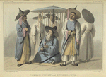 Corean chief and attendants