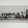 Wayang Wong: Anuman Duta (cont.): Rama talks to Anuman (seated: Laksmana and Sugriwa, behind them: monkey army)