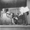 Grant Mills (wearing cap) as Jerry Hyland, Jean Dixon (seated) as May Daniels, Hugh O'Connell (seated) as George Lewis and Oscar Polk as the porter