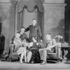 Seated L to R: : Douglass Montgomery (Douglas Carr), Shirley O'Hara (Phyllis Pennell), Lynn Fontanne (Ann Carr), Edward Emery (Dr. Avery), and Alfred Lunt as Raphael Lord (center, standing).