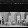 Scene from "Meteor." Set by Raymond Sovey. L to R: Douglass Montgomery (Douglas), Lynn Fontanne (Ann), Edward Emery (Dr. Avery), Alfred Lunt (Raphael), Lawrence Leslie (Curtis) and ??