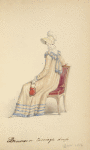Dinner or carriage dress, December 1816.