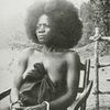 A woman of the Susu tribe (Eastern Sierra Leone), Mandingo stock, showing natural growth of head hair.