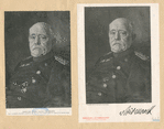 Prince Otto von Bismarck [a sheet with two portraits].