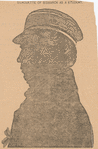 Silhouette of Bismarck as a student.