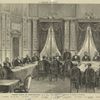 Le congrès de Berlin, Première réunion des plénipotentiaires, le 13 Juin, M. de Bismarck prononçant le discours d'ouverture.