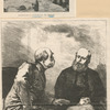 Frühstückstasel in Friedrichsruh, aus : Bismarck ; A confidential chat at Berlin, a fancy sketch of the meeting between Lord Salisbury  and Prince Bismarck [from the Graphic, December 18, 1876].
