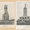 Die Bismarck-Säule in Köln ; The Bismarck monument on the Starnberger See, designed by Theodor Fischer.