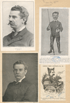 William Black [three portraits and one caricature].