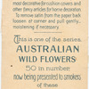 Macropodia fumosa (Black Kangaroo Paw).